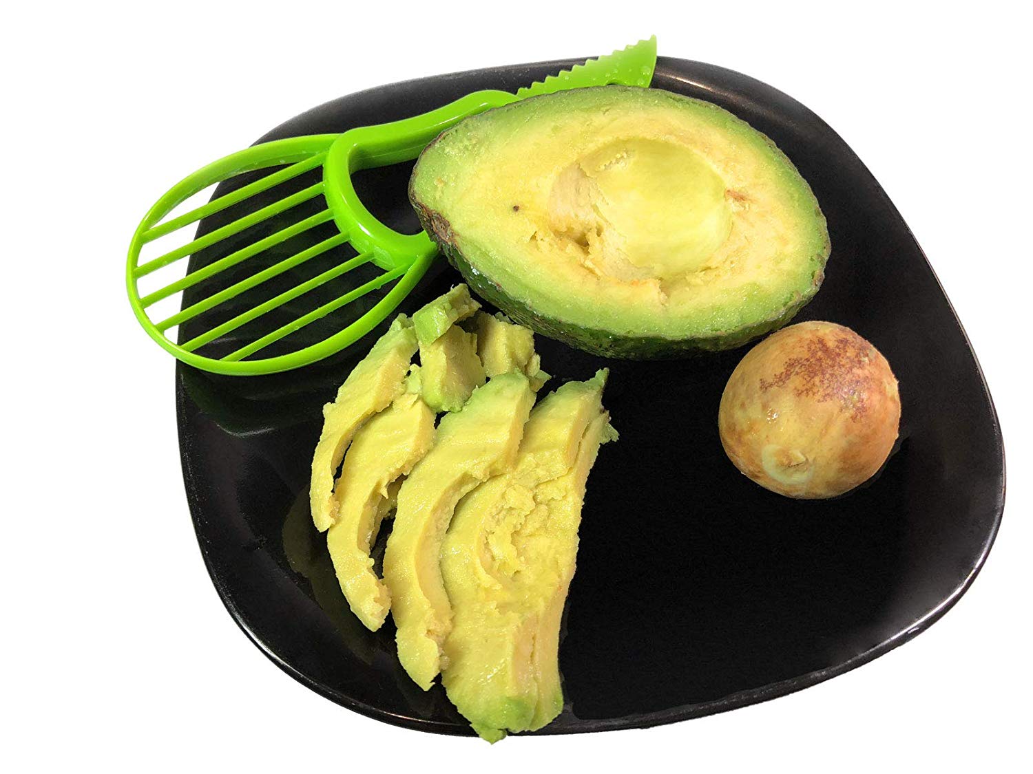 Avocado Dunschiller 3 In 1 Avocado Slicer Avocado Cutter Groente & Fruit Dunschiller Plastic Mes Keuken Groente Gereedschap