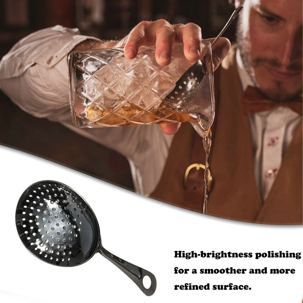 Cocktail Strainer 304 Stainless Steel Julep Strainer Bartender Cocktail Shaker Wine Ice Strainer Bar Percolator Mixed Barware