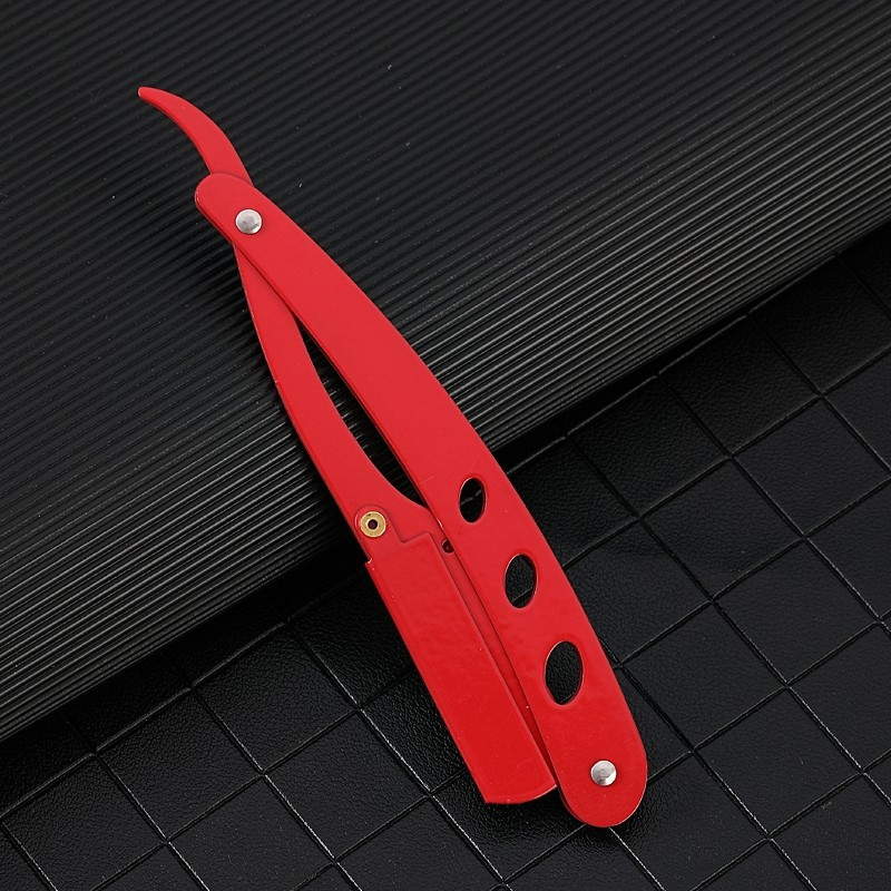 Straight Edge Razor Haircut Beard Eyebrow Shaving Tool Manual Depilation Razor Hairdresser Trimming