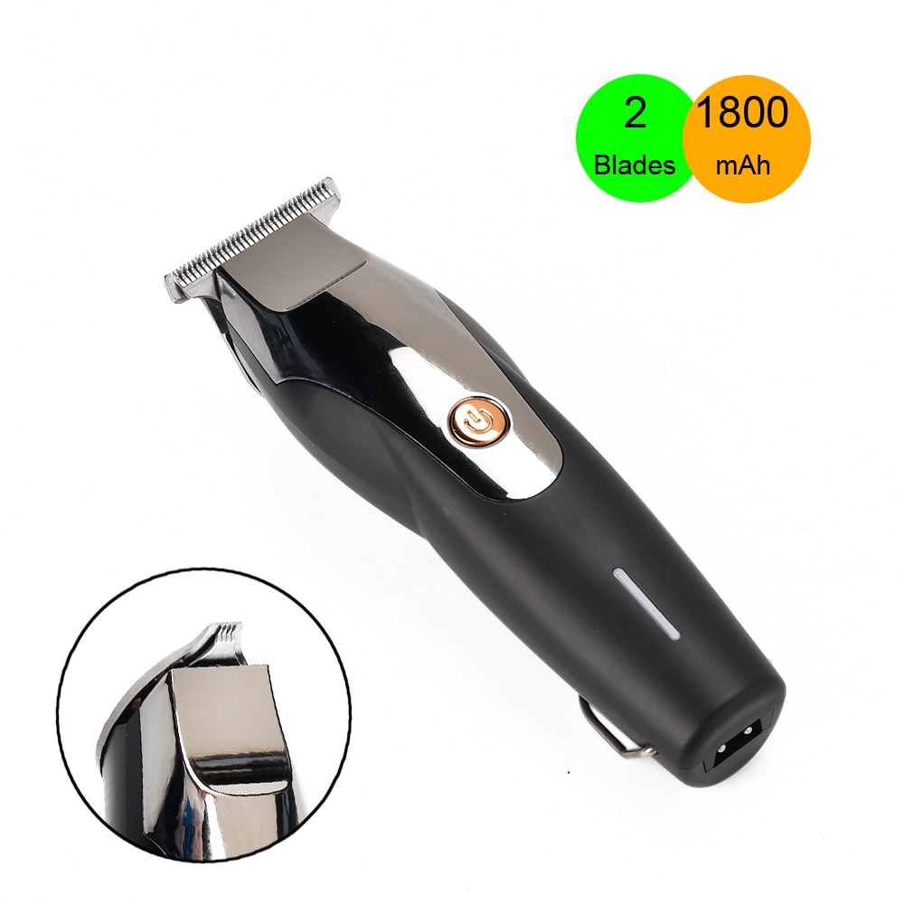 PULIS Hair Clipper with 2 Baldes 1800mAh Chargable 15W High Power Electric Hair Trimmer Home Barber Hairstyle Tool