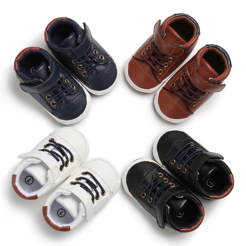 Pasgeboren Baby Jongens Meisjes Schoenen Babyschoenen Zachte Zool Lederen Causale Sport Peuter Schoenen Pre-Wandelaars 0- 18M