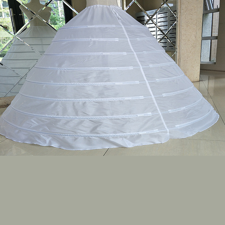 Jupon de mariage bouffant, 8 cerceaux, robe blanche de mariée, 130 cm 150 cm de diamètre Maximum