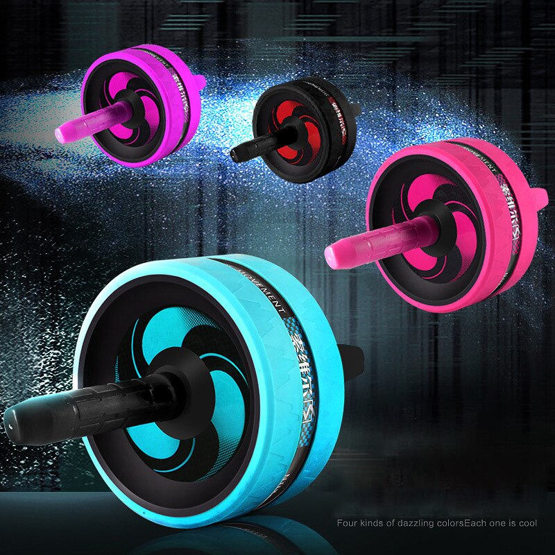 Dual Abs Abdominale Wiel Ab Roller Oefening Fitness Apparatuur Workout Gym Indoor Oefening