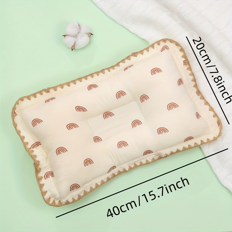 Cartoon Baby Newborn Pillow Breathable Pillow Soft Cotton Toddler Bed Pillow for Sleeping Bassinet Bedding