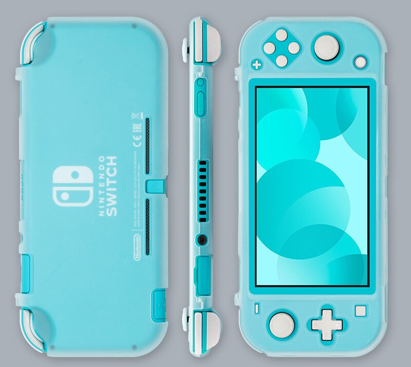 Capa protetora colorida para nintendo switch, case de proteção para nintendo switch lite, capa dura, antiderrapante, cobertura completa, acessórios para nintendo switch