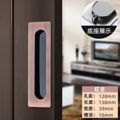1 Pc Embedded Schuifdeur Handgrepen Verborgen Onzichtbare Kast Kledingkast Kabinet Push/Pull Handvatten Deur Hardware: 12