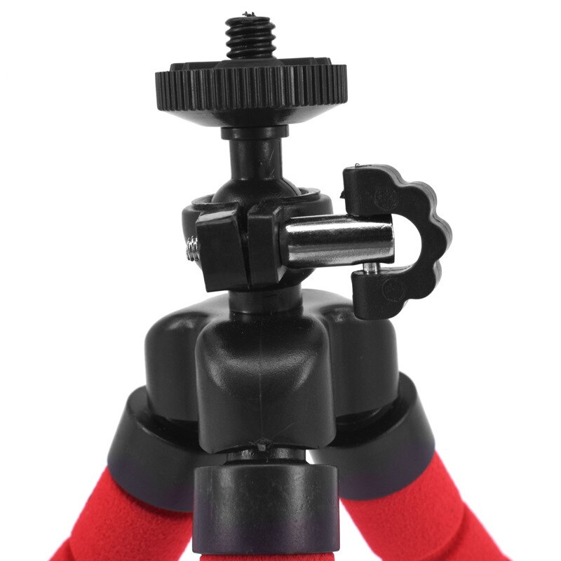 Mini trípode Flexible cabeza de esponja trípodes de pulpo Lámpara USB para teléfono trípode Universal Flexible soporte de coche accesorio de cámara