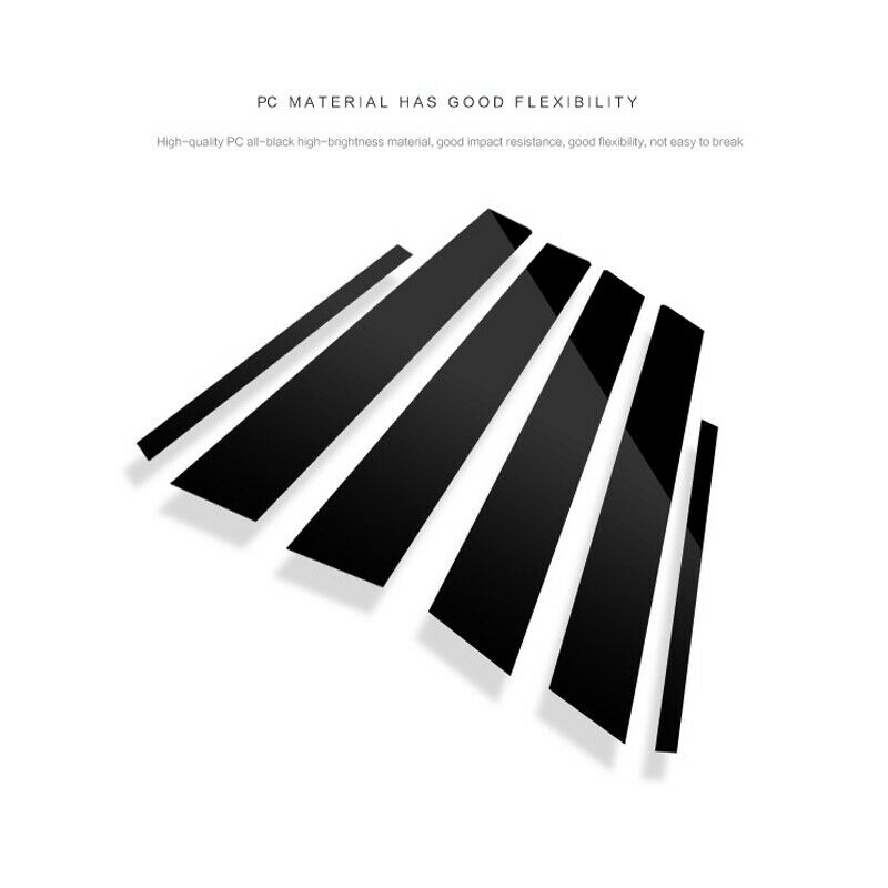 Black Window trim 6 pcs Truck Exterior Moulding 6pcs For Toyota Corolla