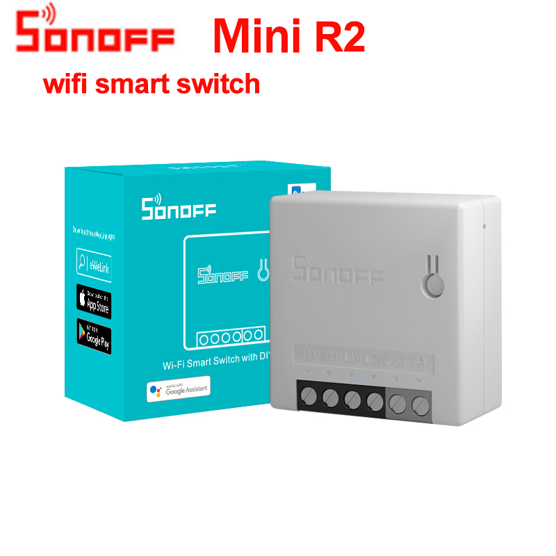 Sonoff Dual R3 Sonoff Mini R2 2 Manier Wifi Smart Switch Smart Home Afstandsbediening Draadloze Diy Switch Werken Met alexa Google Thuis