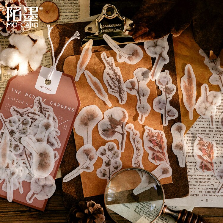 45pcs/1lot Kawaii Stationery Stickers Medici Garden Diary Decorative Mobile Stickers Scrapbooking DIY Craft Stickers