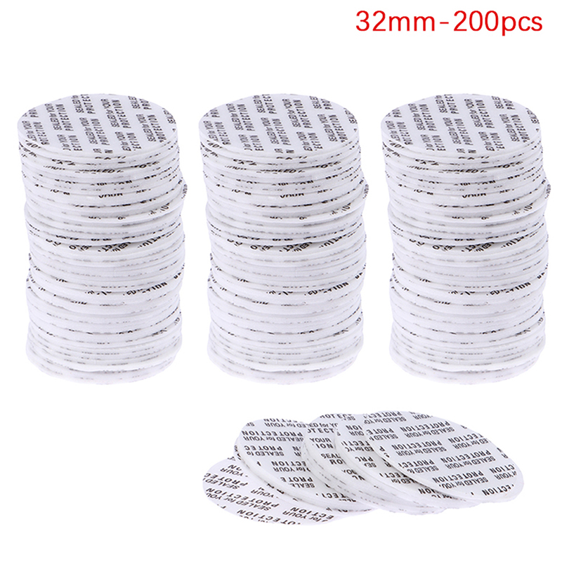 200Pcs Self-adhesive Foam Pressure Sensitive Seal Cap Lining Tamper Resistant Seals Liner For Cosmetic Jar Bottle Pot 20MM-82MM: DARK GRAY