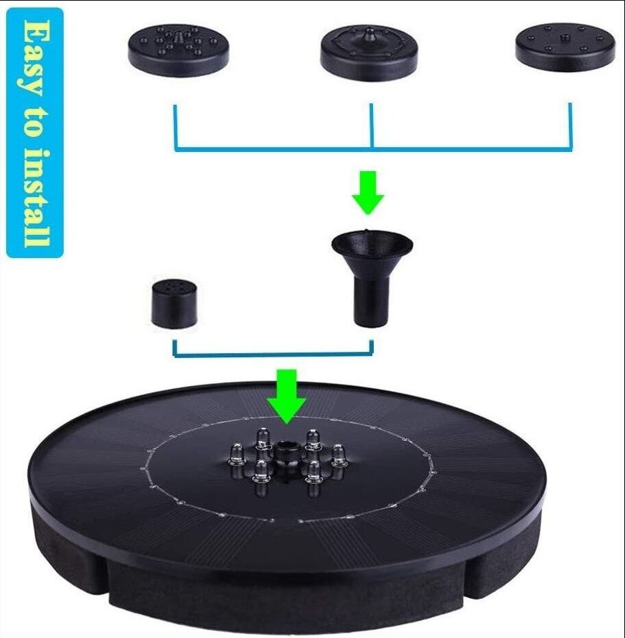 Mini fontän solpump vatten fontän trädgård fontän fontän för hemodling trädgård dekoration utomhus