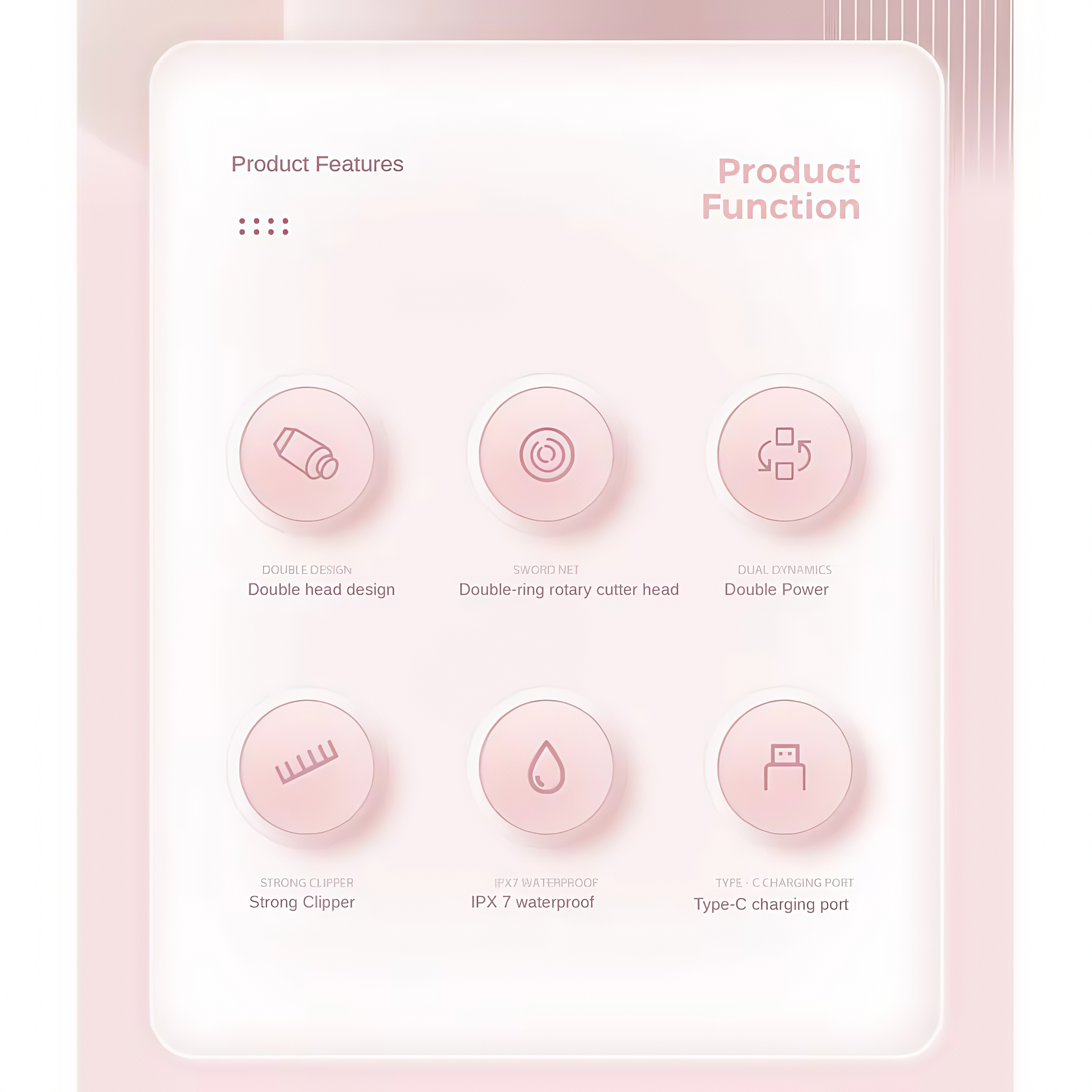 2025 Novo aparador de biquíni elétrico 2 em 1 para mulheres – Depilação facial e corporal, duas cabeças, ideal para pubianos, rosto, unde