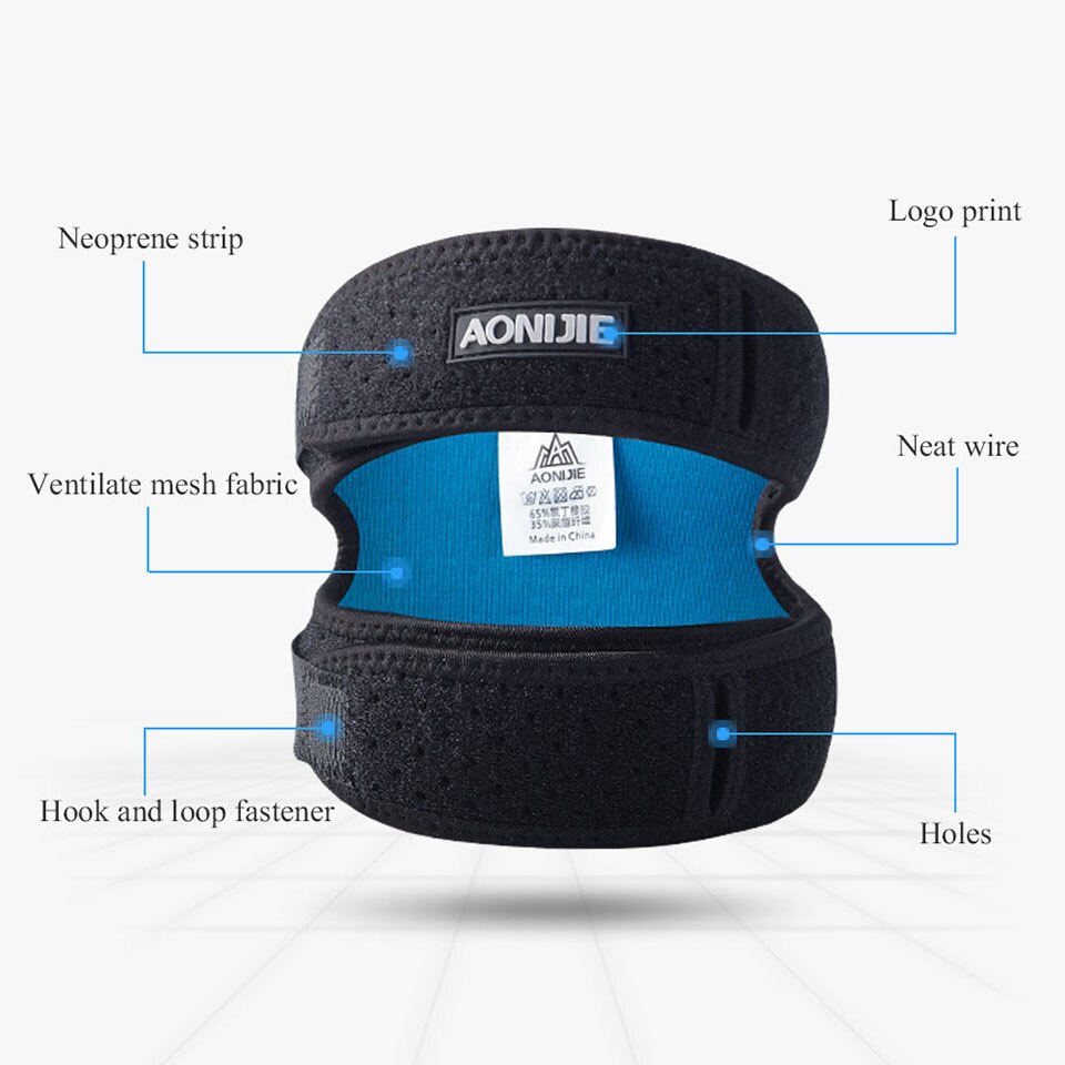AONIJIE Knee Strap Dual Patella Athletics X-shaped Brace Support Pad Pain Relief Band E4096 Hiking Soccer Basketball Volleyball