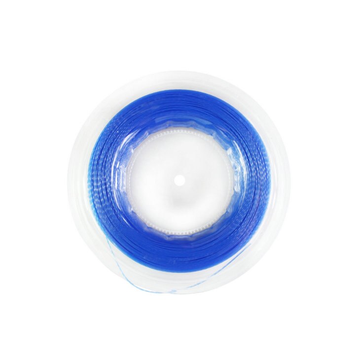 Carrete POWERTI de gran rendimiento, HEXASPIN TWIST 1,23mm, cuerda de raqueta de tenis 200M, carrete grande: Azul