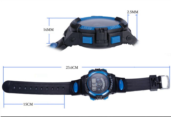 Led Kids Watch Colorful Flash Digital Waterproof Clock Boys Girls Multifunction Electronic Alarm Date Sports Wrist Watch
