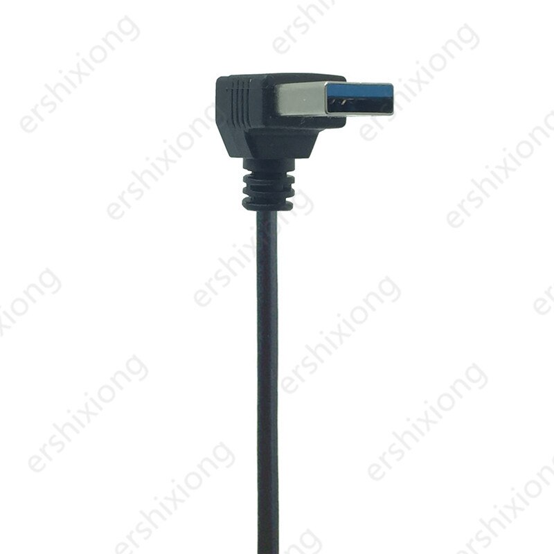 USB Extension Cable USB 3.0 Male to Female Right Angle 90 Degree USB Adapter UP/Down/Left/Right Cabo USB 0.2M: UP