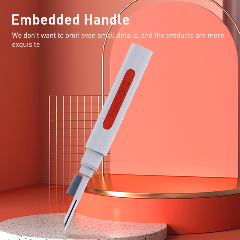 Hagibis-cepillo de limpieza de teclado, herramientas de limpieza de auriculares de ordenador, limpiador de teclado, kit extractor de teclas para PC Airpods Pro 1 2