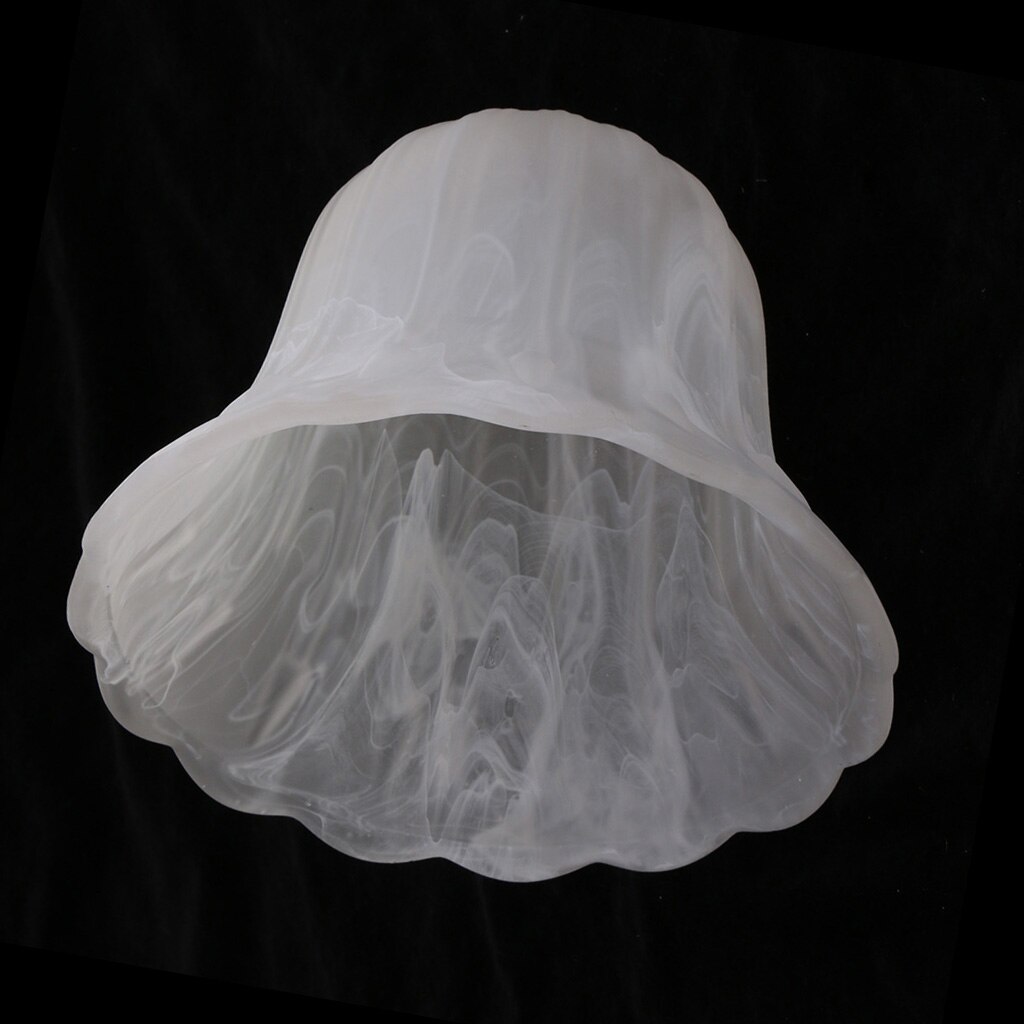 Frosted White Glass Flower Petal Replacement Shade for Ceiling Light Wall Sconce