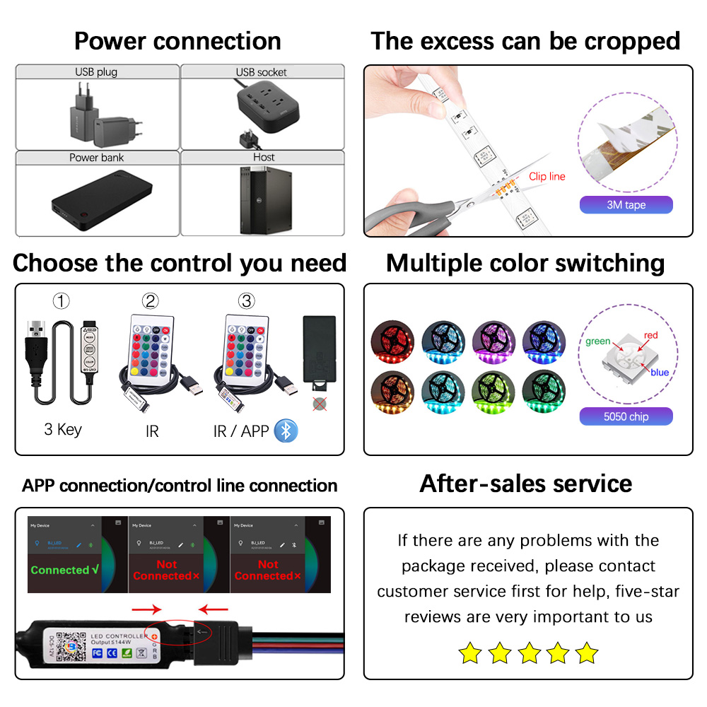 5 M 10 M 15 M 20 M RGB 5050 Licht Dekorieren Lampe Bluetooth USB Fee Licht LED Infrarot Steuerung flexible Lampe Band LED Streifen