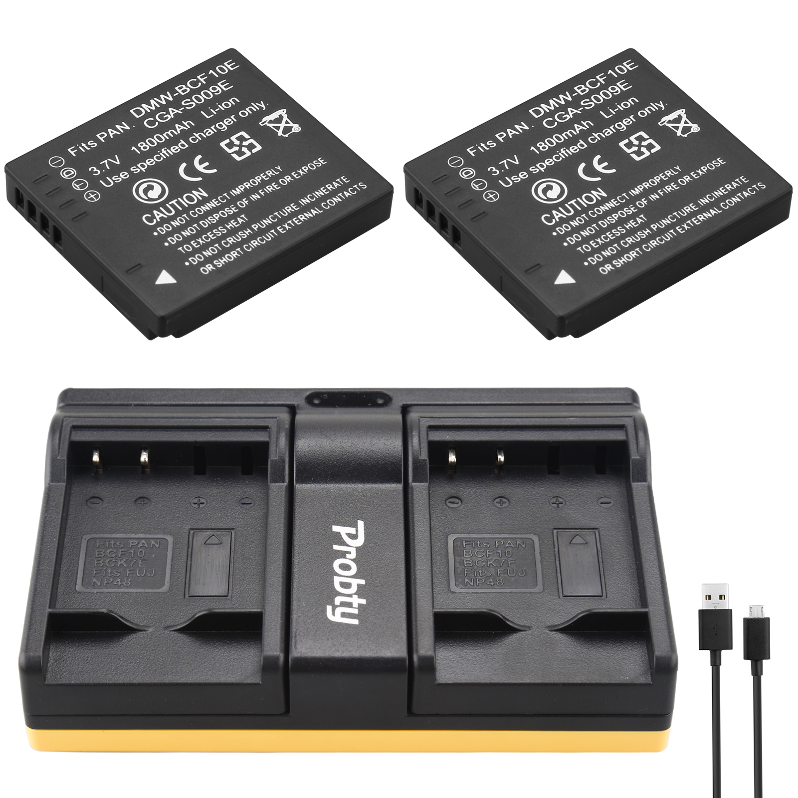 DMW-BCF10E Battery &amp; Charger voor PANASONIC Lumix DMC-F2 DMC-FH3 FH20 FH22 DMC-FH20A DMC-FH20K DMC-FH20R DMC-FH20S DMC-FH20V