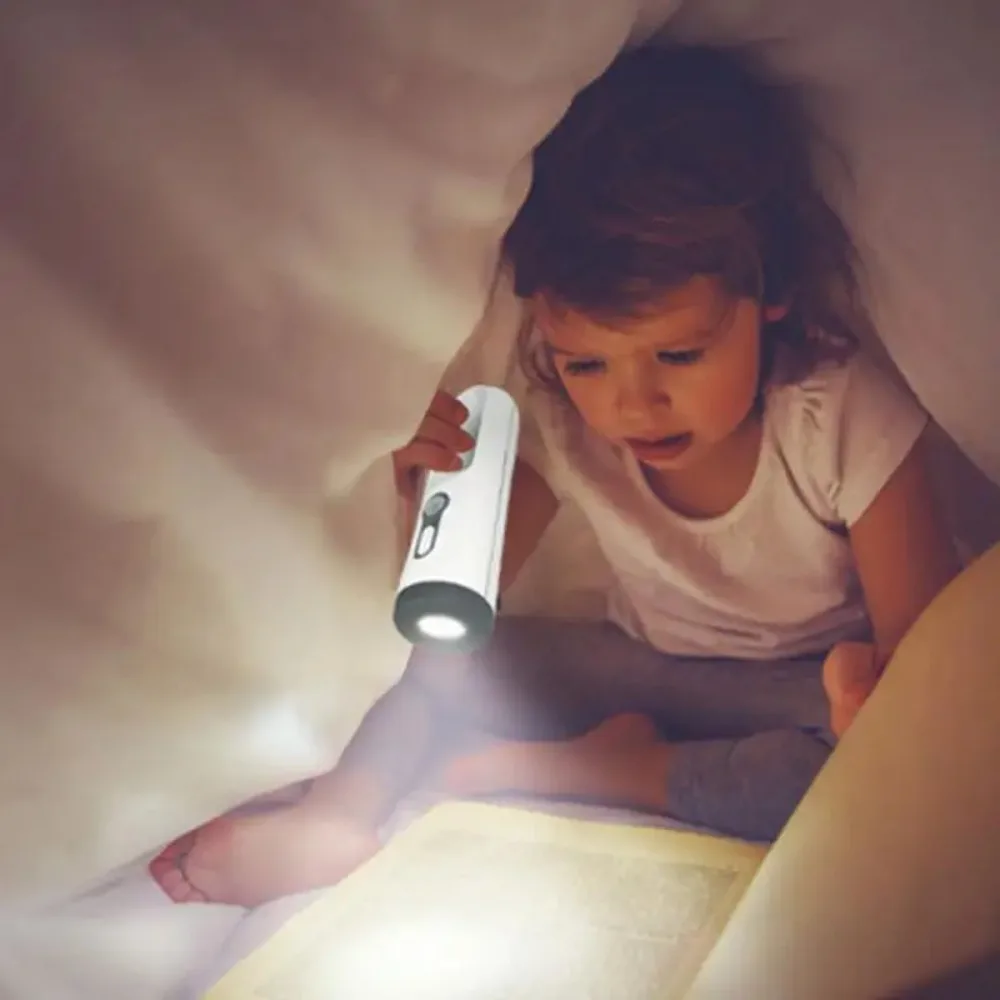 2 in 1 bærbar lommelygte led-bevægelsessensor natlampe badeværelseslæsning campingbelysning babyfodring øjenpleje sengelampe