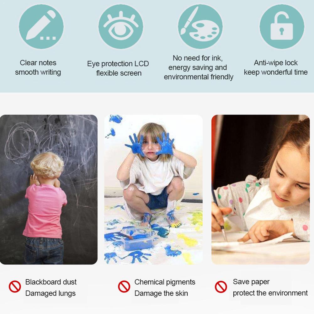 8.5 Inch LCD Writing Tablet Memory Lock Electronic Writing Graffiti Painting Board For Children Home School Office