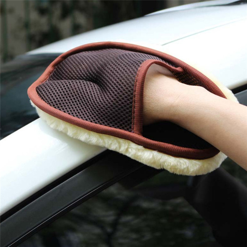 Guante limpiadora de motocicleta para coche, guante de limpieza para coche, guante de lavado para vehículo de felpa, guante de limpieza y pulido escobilla de manopla