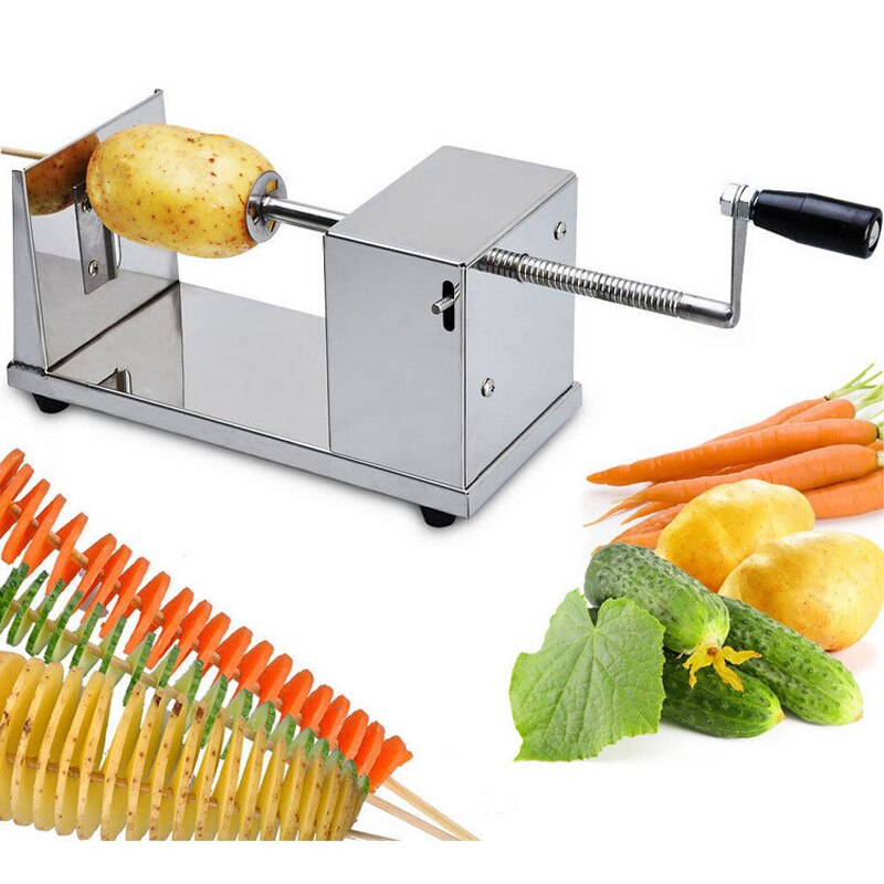 KARTOFFELSCHNEIDER AUS EDELSTAHL Spiralschneider Kartoffel Fruit Gemüse