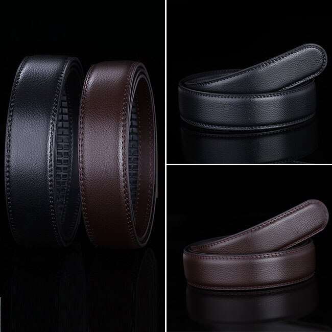 Faroonee Cinturones Hombre Male Men's Luxury Leather Belts Coffee Black Color for Men Waistband Homme Cinto Masculino S438