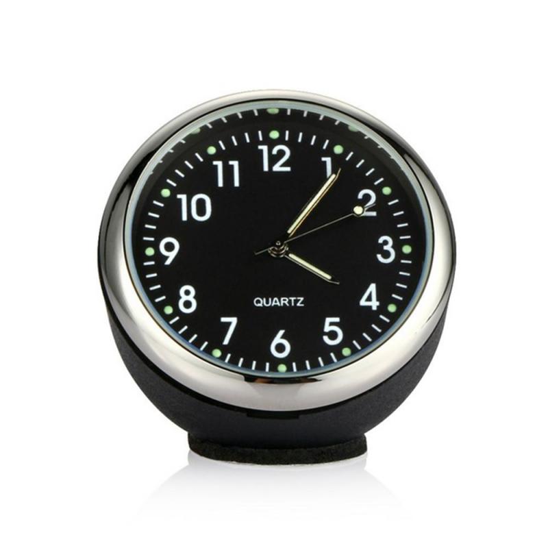 Mini Interieur Auto Klok Auto Quartz Klok Decoratie Voor Auto 'S Arabische Cijfers Auto Horloge Decoratieve Klok In Auto Accessoires: A
