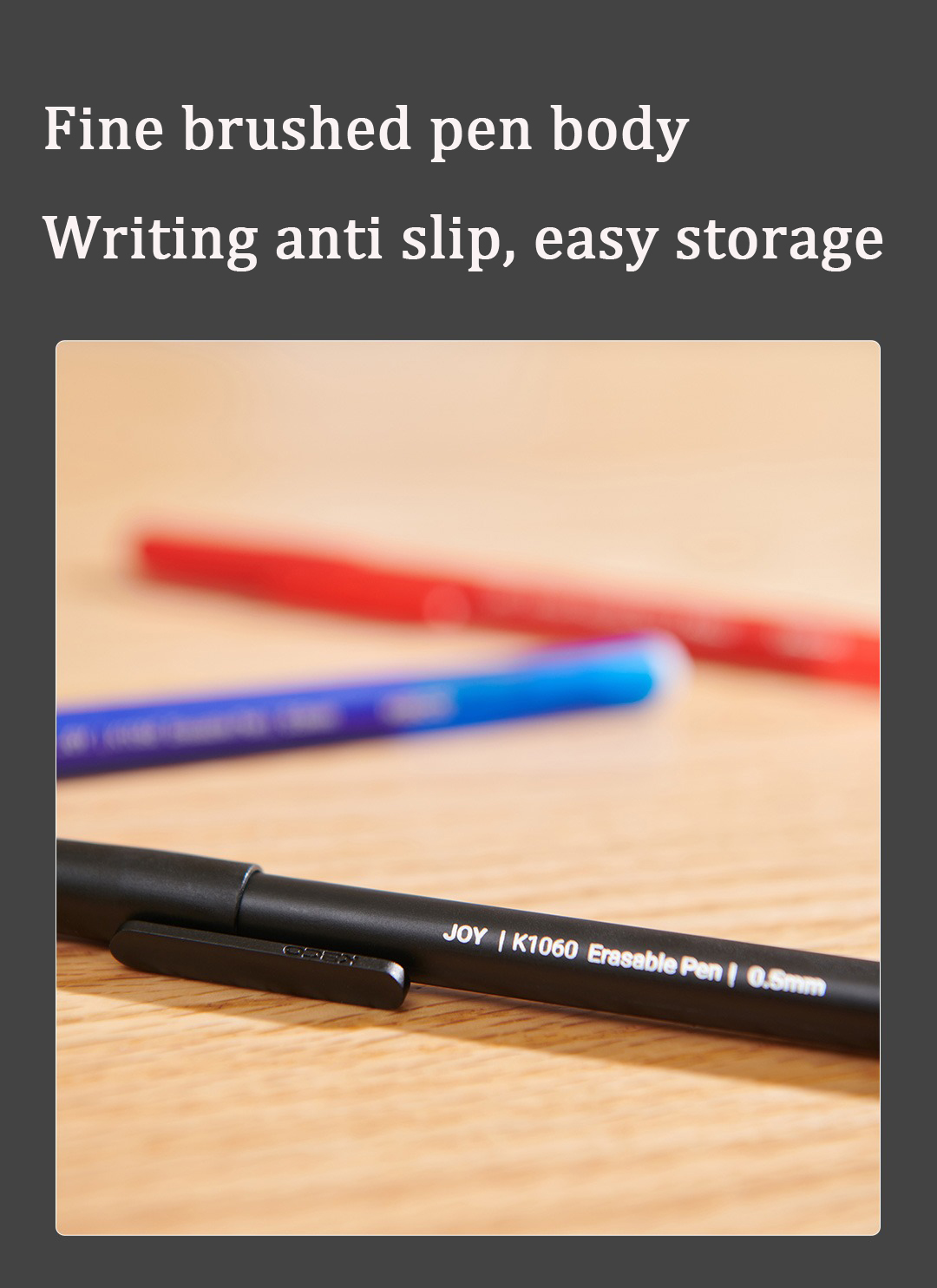 KACO JOY Erasable Gel Pen Student Writing,Brushing Questions Office Speed Drying Pen Back To School Stationery Erasable