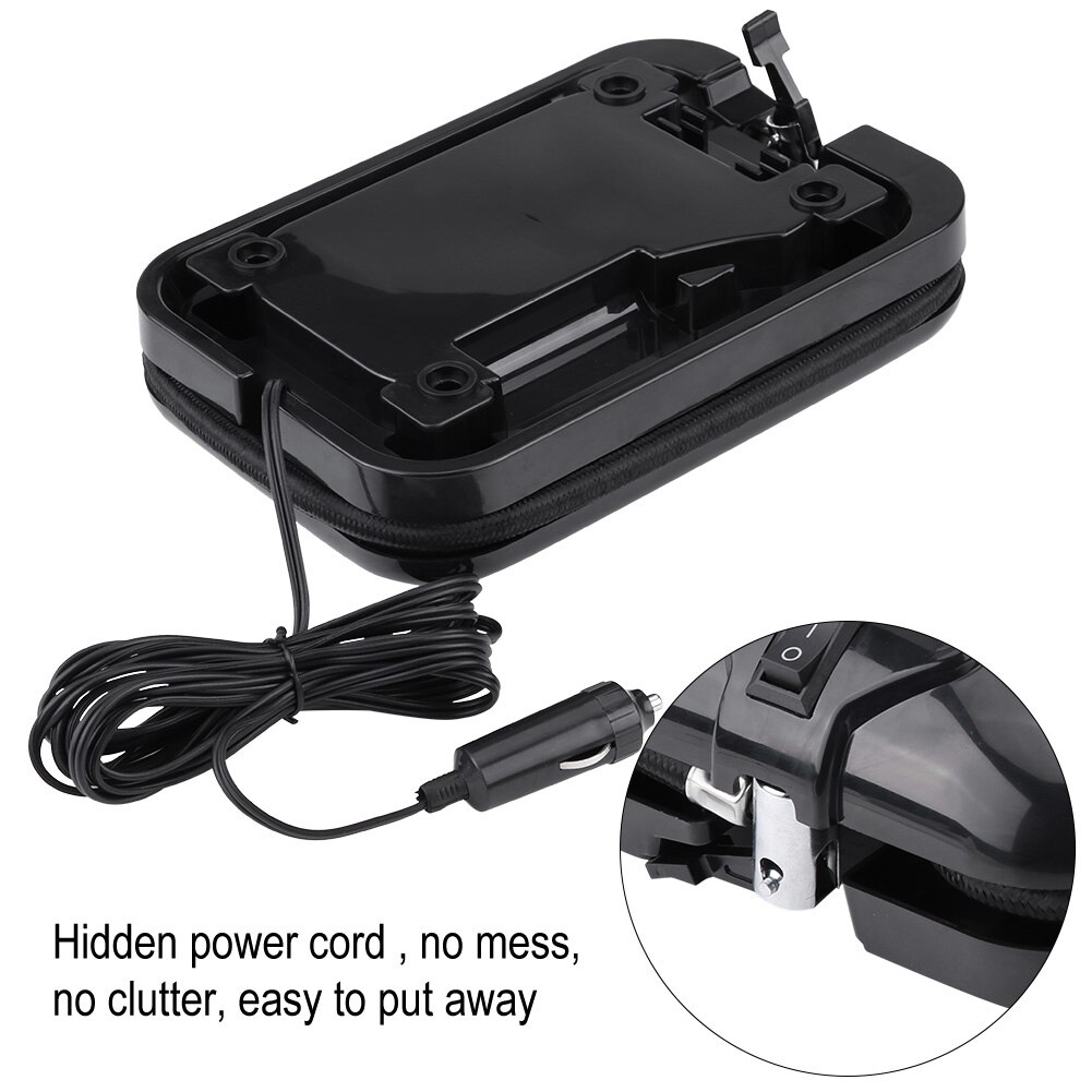 12V Digital Tire Inflator Portable Air Compressor Pump 100 PSI For Car Tire Ball Air Boat Cigarette Lighter Plug Nozzle Adapters