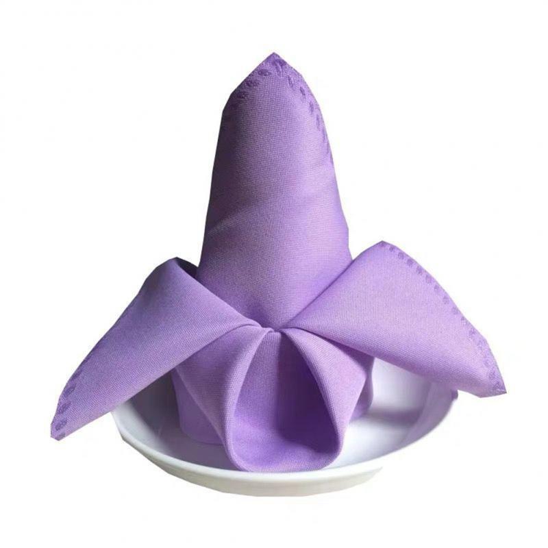 Serviettes de Table en tissu Polyester multicolore, 10 pièces, fournitures de décoration pour Restaurant, dîner, Banquet, mariage, fête occidentale: 07 10PCS