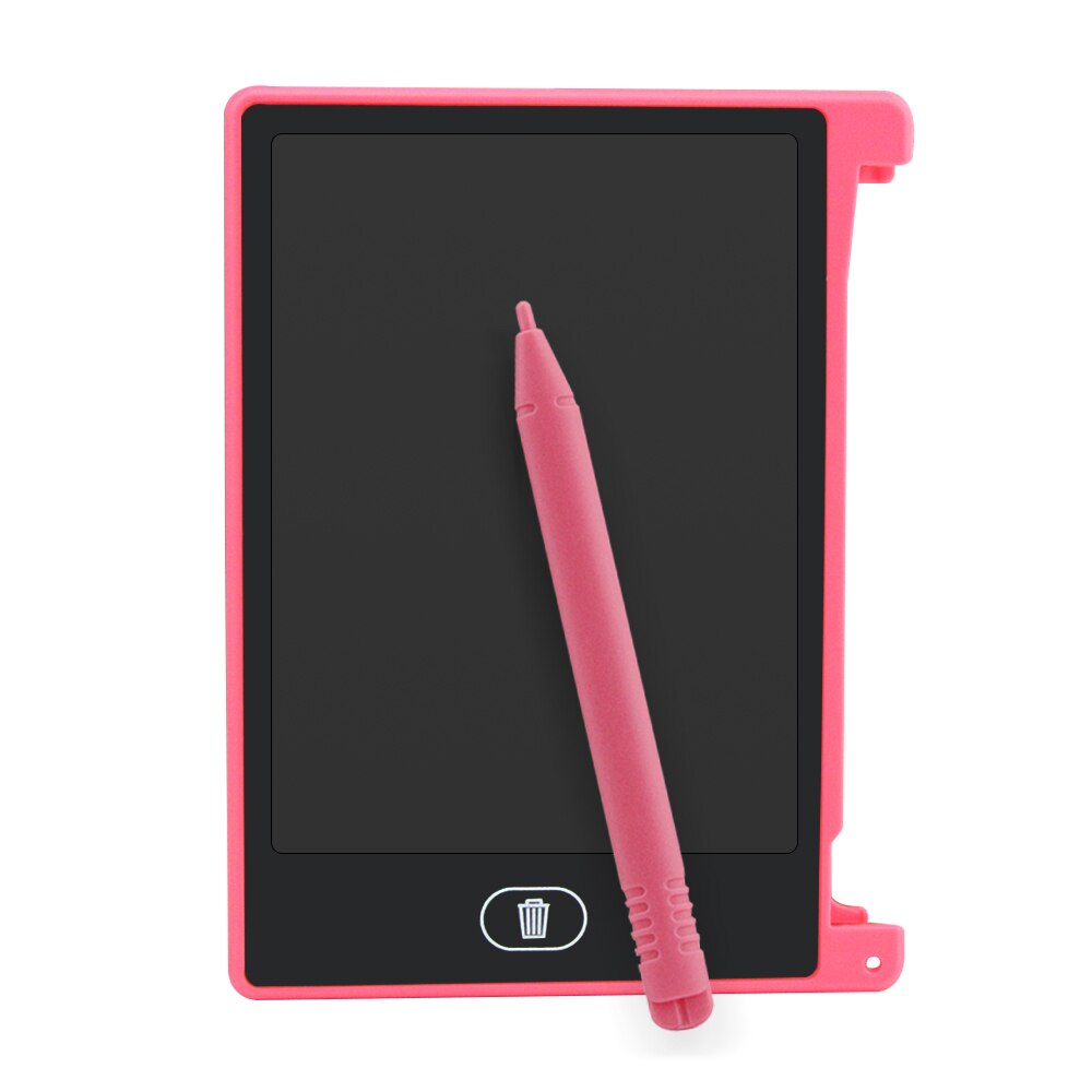 Mini LCD Writing Tablet 4.4 Inch Paperless Epaper Digital Electronic Drawing Board Portable Smart Notepads Pad For Children Kids: Pink