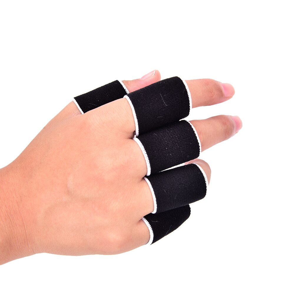 10 stk/pakke lige finger stall ærmebeskytter beskyttelsesudstyr fingerbeskytter bandage håndledsstøtte