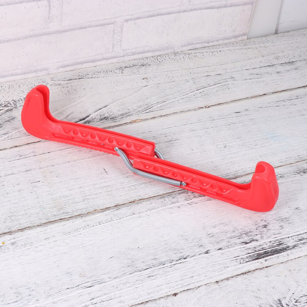 Ice Skate Guards - Adjustable Figure Blade Covers - Pair - Red