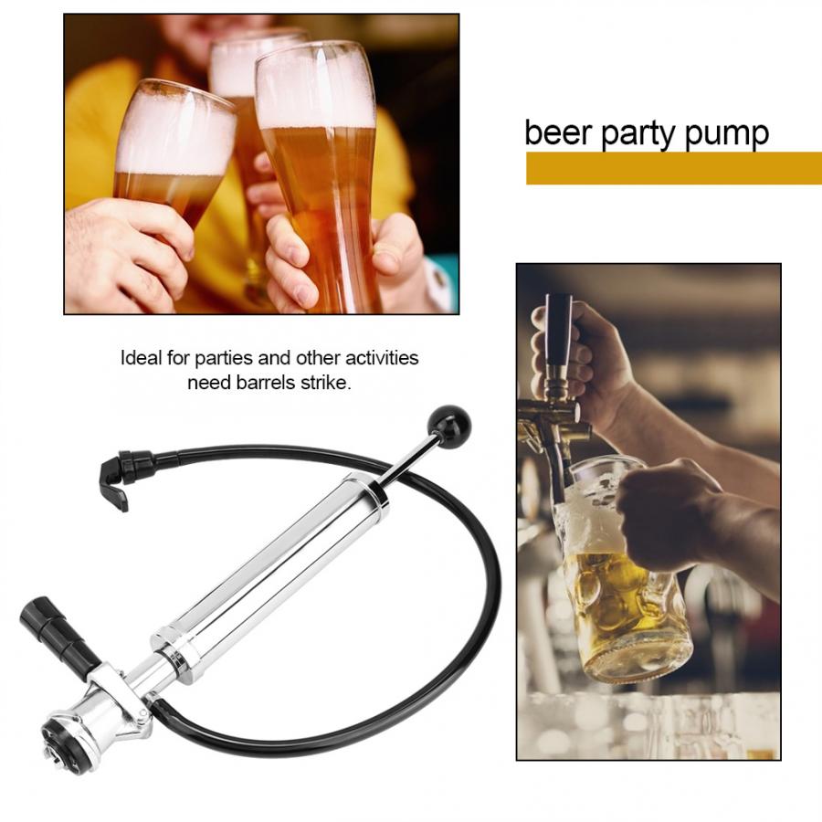 Home Bar Brewing Set 8in D-System Heavy Duty Beer Party Pump Beer Pump Beer Keg Tap Set Homebrew