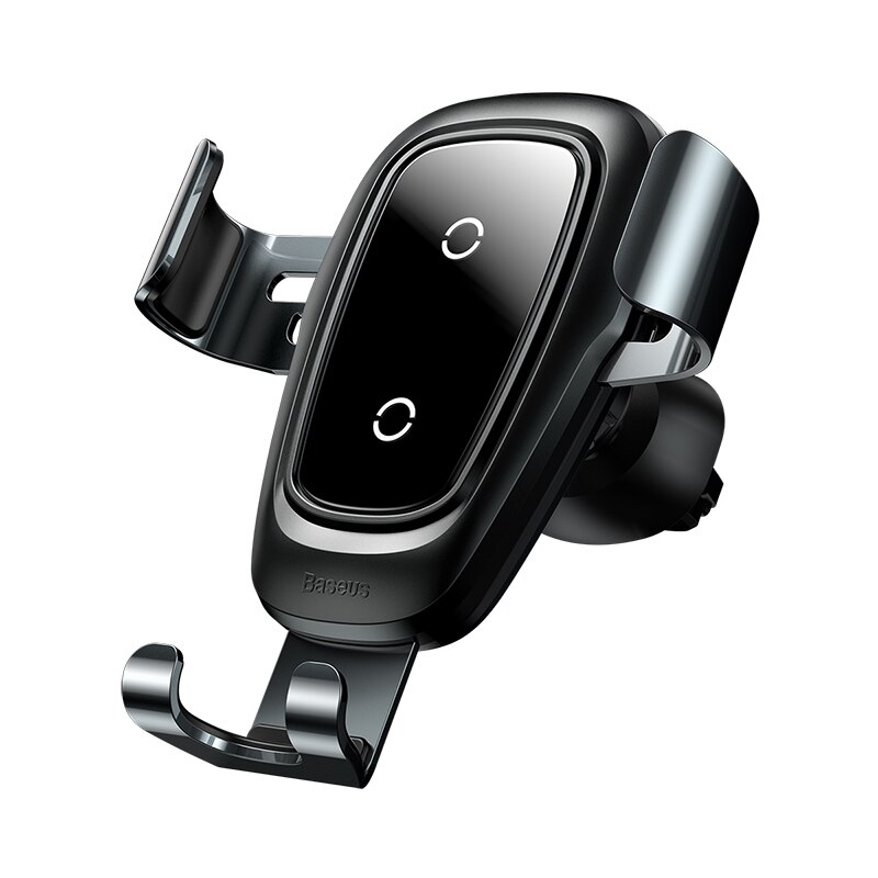 Baseus qi carregador de carro sem fio para o iphone 11 pro max x rápido carro suporte carregamento sem fio para xiaomi mi 9 mix 3 samsung s10 s9: Black