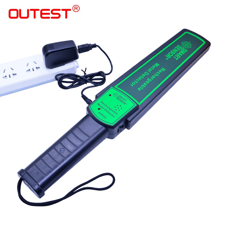 OUTEST AS954 Handheld Metal Detector Security Wand Body Search Parcel Scanner Gold Detector Hunter Phone Detector Finder