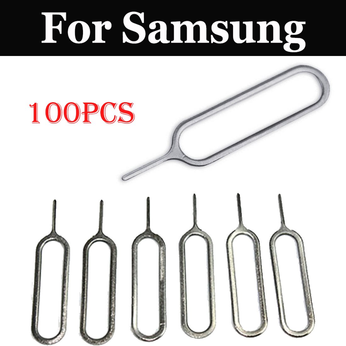 100 pcs SIM Card Tray Removal Eject Pin Voor Samsung Galaxy Note 7 On5 On7 S7 S7 Actieve s7 RAND S8 Actieve Xcover 4