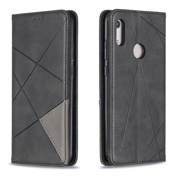 Funda para Honor 8A 8S, funda tipo billetera de cuero con tapa para Huawei Honor 8A honor8s, funda magnética de lujo, funda para tarjetas para Huawei Honor 8A 8S: for Honor 8A / black