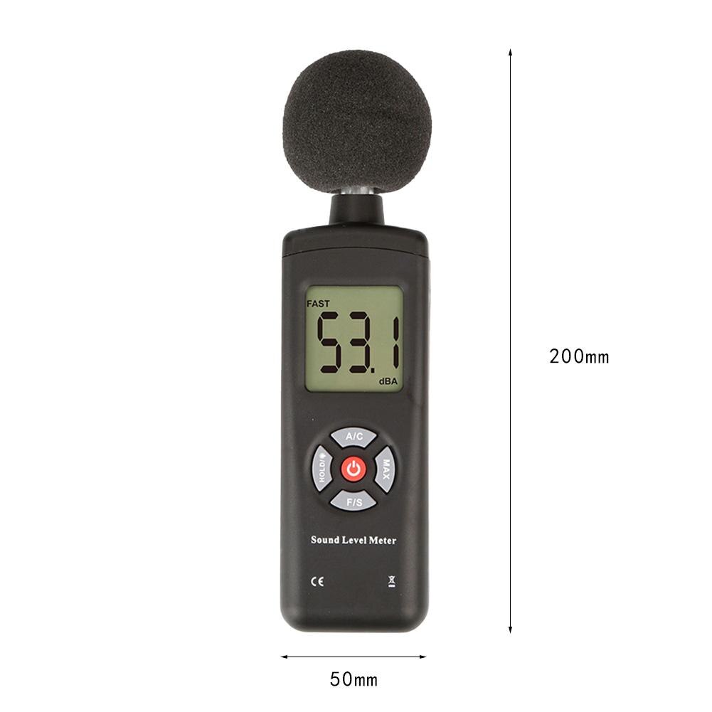 Sound Level Meter Multi-function 30-130dB Mini Sound Level Noise Meters Decibel Meter Logger Noise Audio Detector