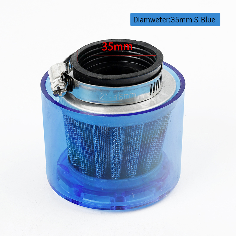 Filtre à Air pour moto, coude coude/Stright 35mm 38mm, filtre à Air pour moto 50cc-250cc ATV Pit Dirt Bike, anti-éclaboussures: S-35mm