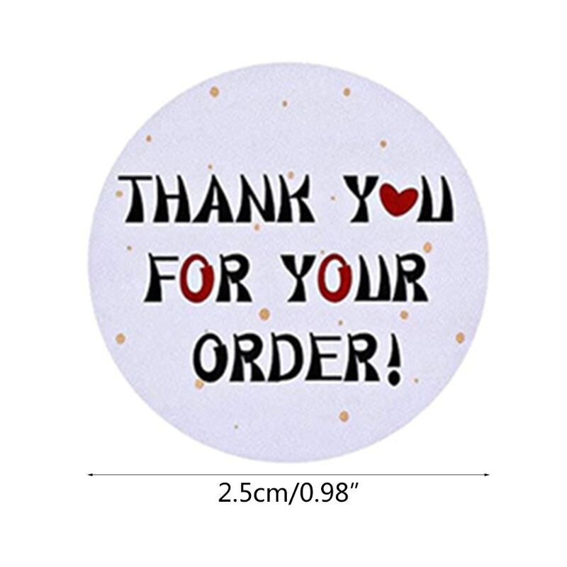 500pcs Thank You for Your Order Stickers Seal Labe... – Vicedeal