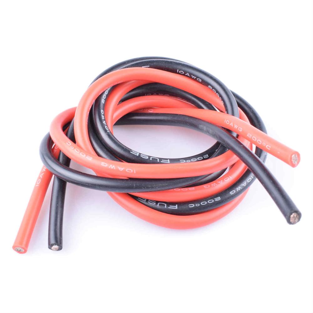 2 meter/los 10awg 12awg 14awg 16awg 18awg 20awg super weiche flexible fabrik gemacht elektrische kupfer silikon draht kabel: 10awg