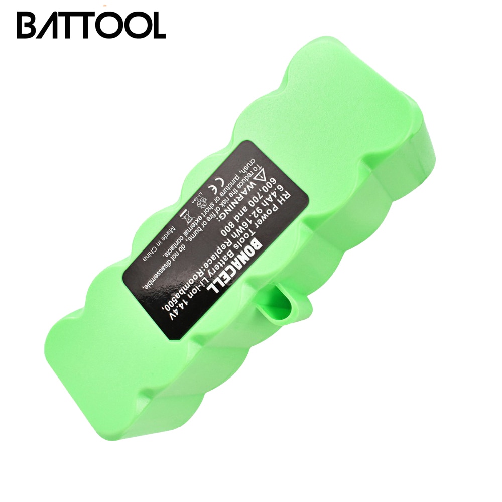 Powtree Vacuum Cleaner Battery - 6400mAh - for iRobot Roomba 500-900 Series - Replacement Battery: 6000 mAh 1pc