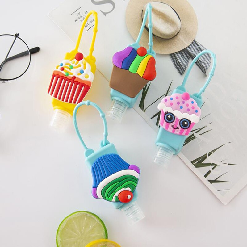 30ML Silicone Hand Sanitizer Holder Travel Portable Safe Gel Holder Hangable Liquid Soap Dispenser Containers Multiple styles