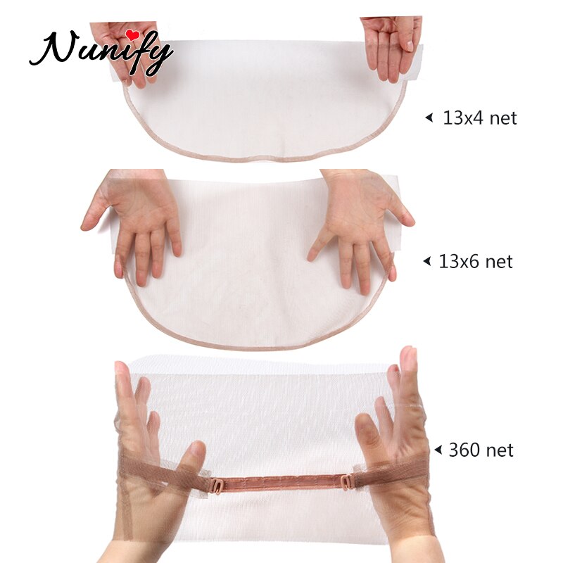 Nunify 1 Stks/partij Goedkope Hd Kant Voor Pruik Maken Diy Pruik Maken Accessoires Haar Tools Zwitserse Kant Haar Netto 4pcs Houten Pruik Naald