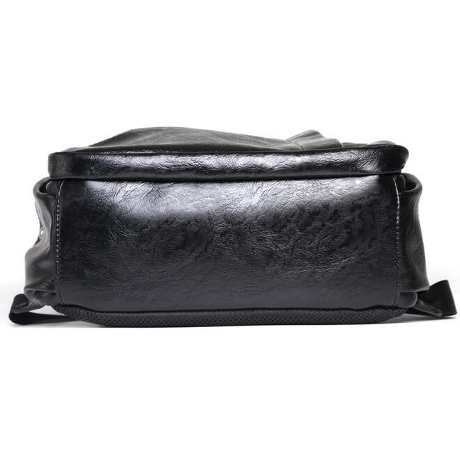 071417 men backpack double shoulder student school book bag